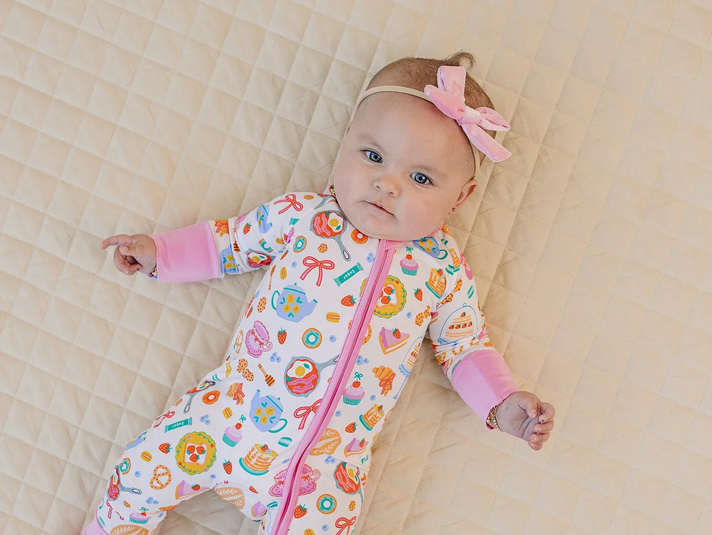 Bamboo Zip Romper | Breakfast Whimsy
