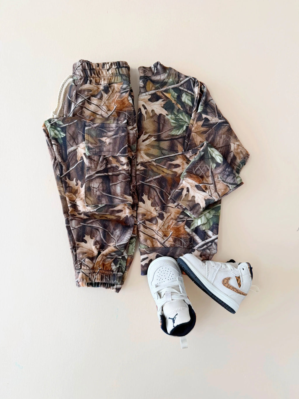 Cargo Jogger Set | Brown Camo