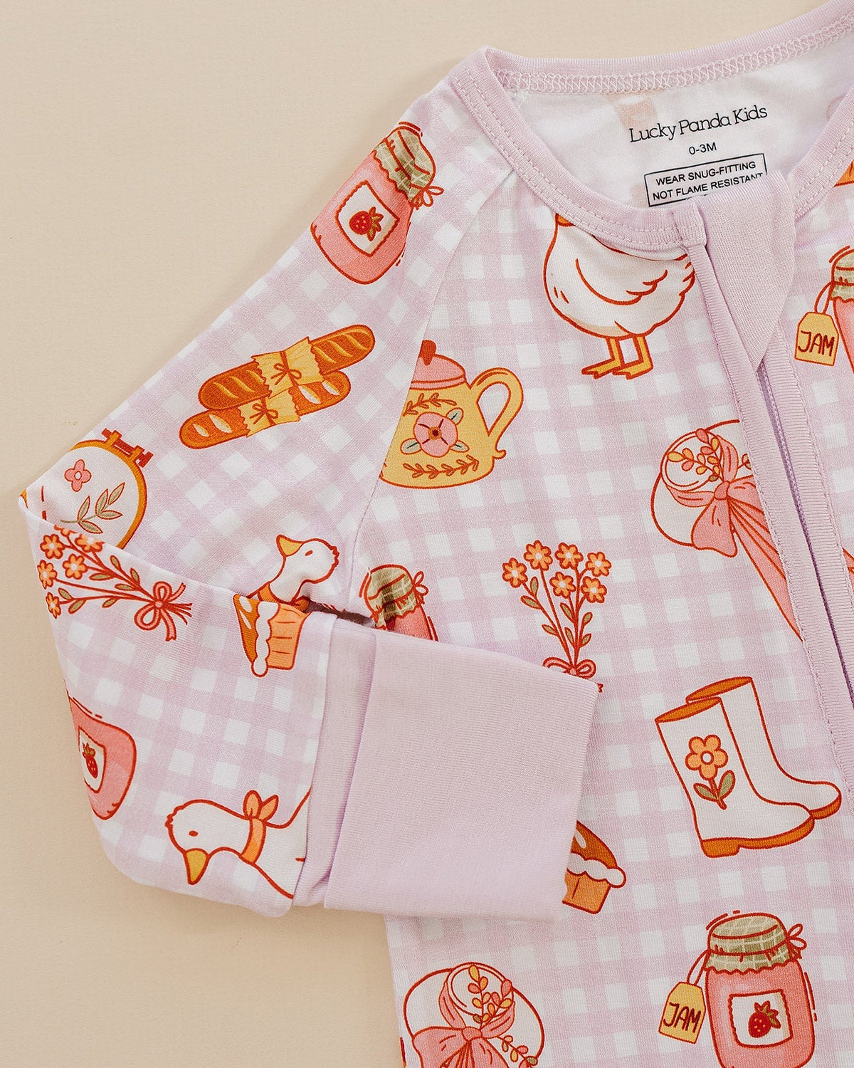 Bamboo Zip Romper | Cottagecore Cutie