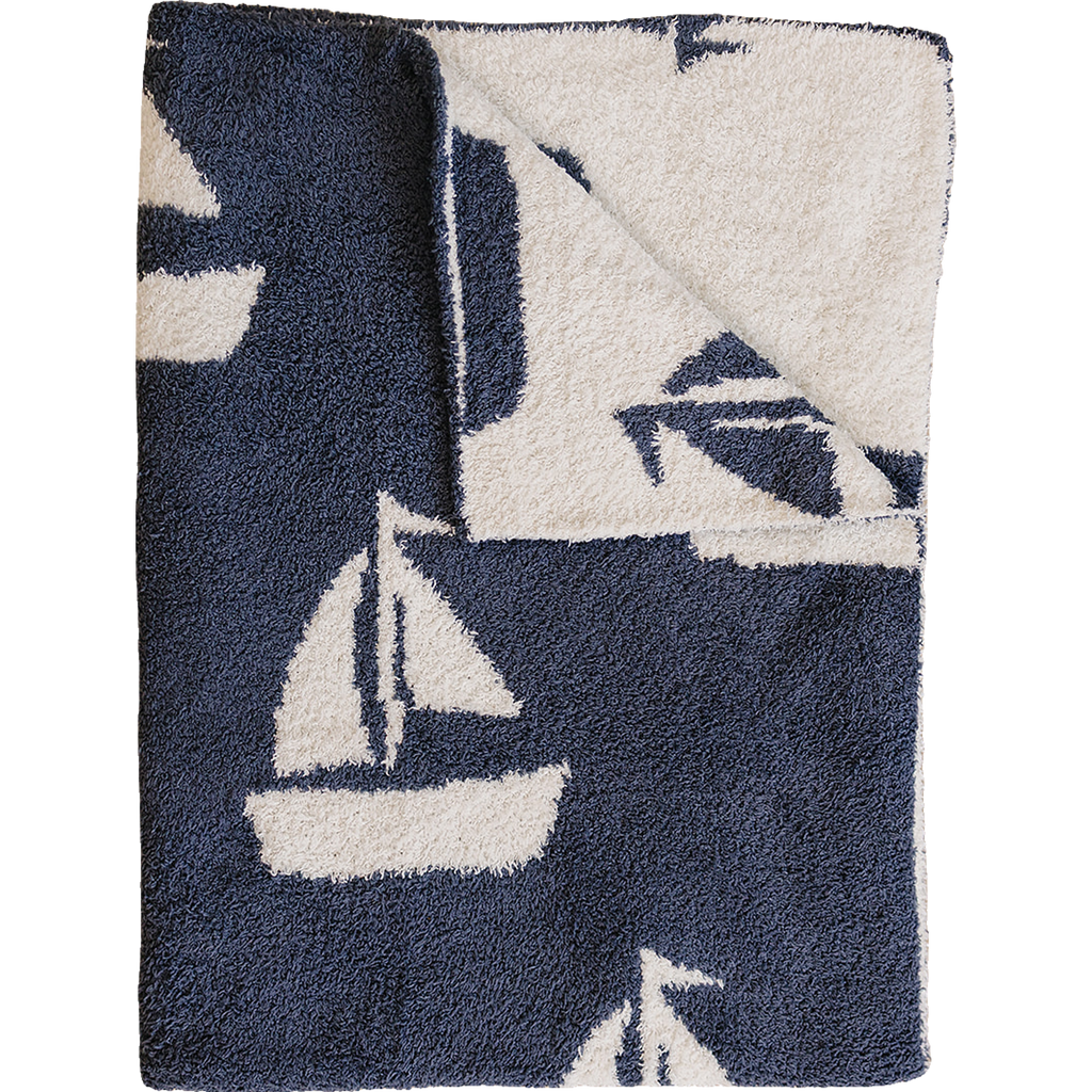 Sailboat Plush Blanket
